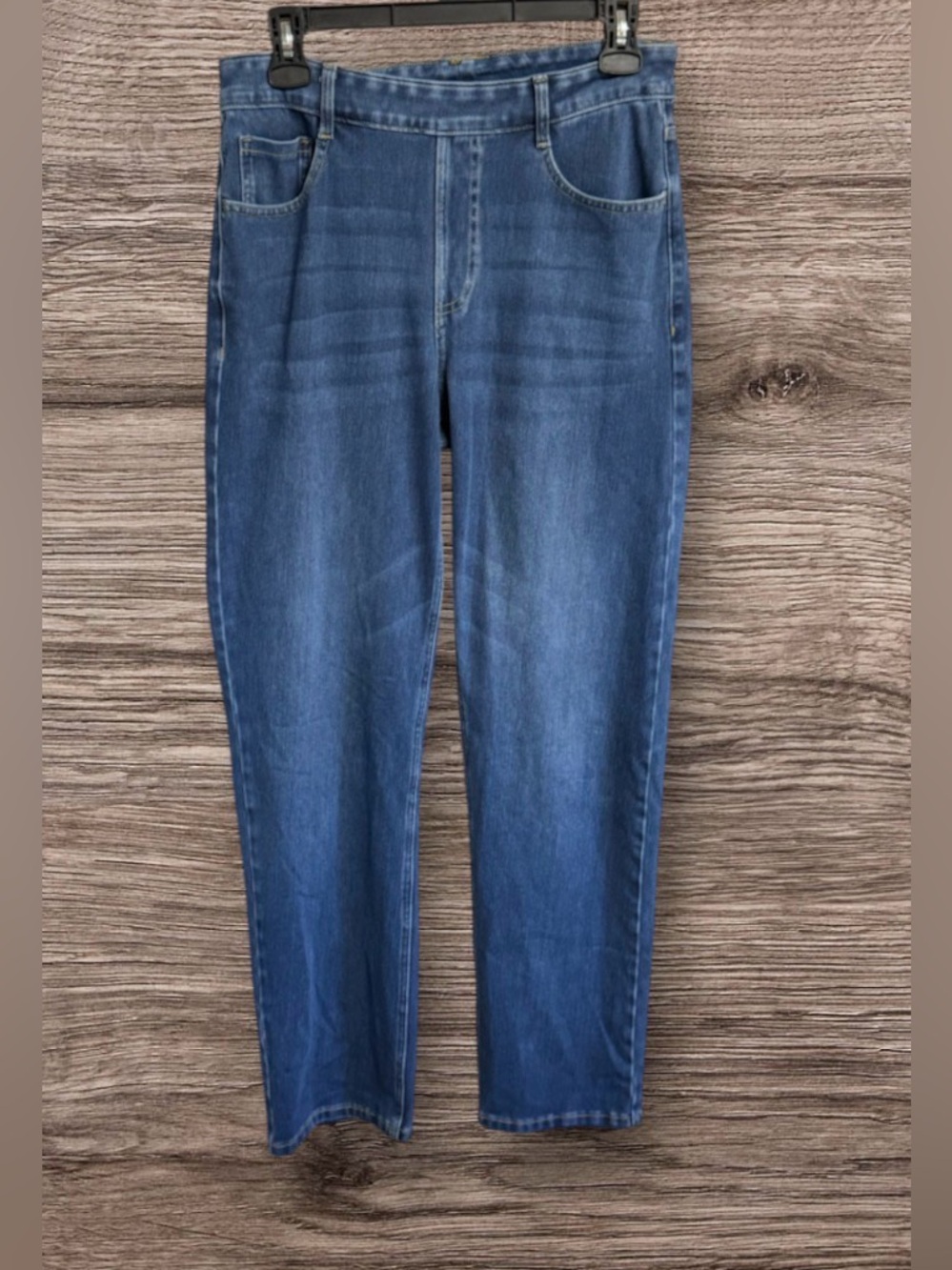 Halara Flex™ High Waisted Pockets Straight Leg Washed Casual Jeans SZ M
